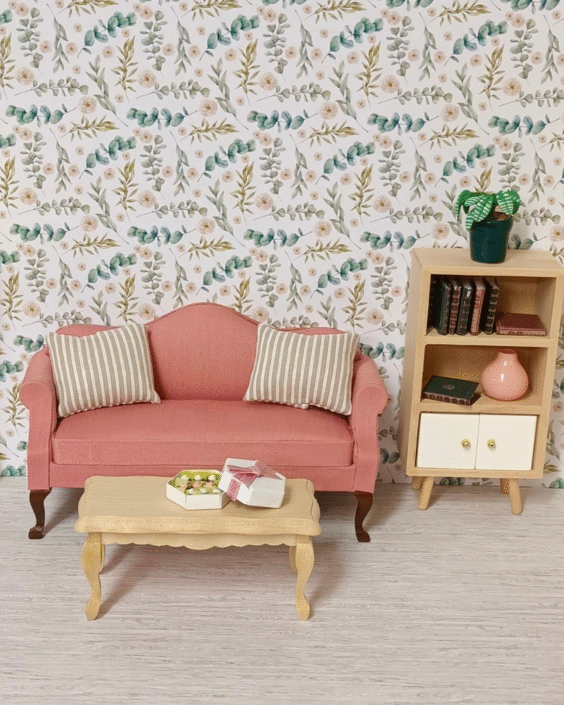 sofas, beds and chairs for miniature interiors